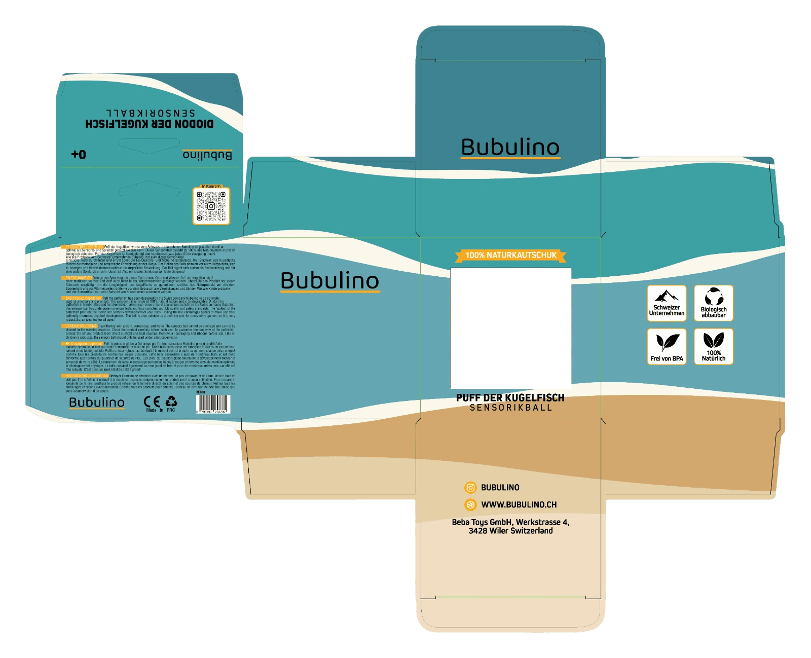 Bubulino Packaging – Puff der Kugelfisch